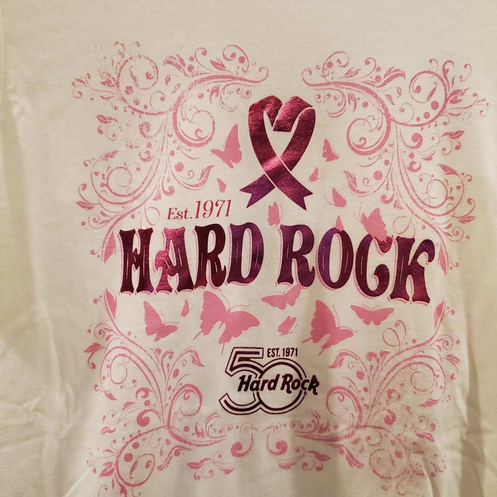 Hard Rock Breast Cancer T-Shirt Small Never Worn